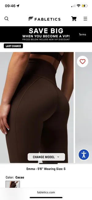 Fabletics define power hold leggings thumbnail 2