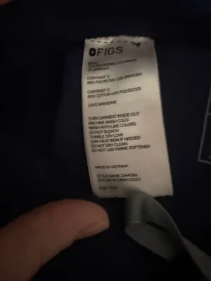 FIGS Zamora Navy cargo jogger scrub pants size XS/T. thumbnail 5