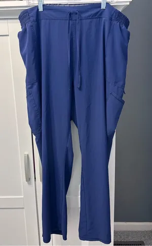 Scrubstar Indigo Blue Drawstring Utility Women’s Scrub Pants Good Condition 3X thumbnail 1