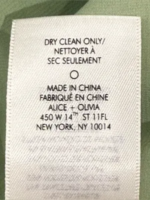 Alice + Olivia Karoline Cutout Mini Dress 6 Green Satin Cocktail Party Spring thumbnail 12