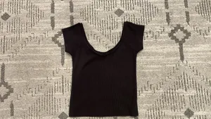 Black Off-The-Shoulder Brandy Melville Top thumbnail 3