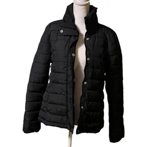 Gap Women's Black Cold Weather Button Front Puffer Jacket Sz S thumbnail 2