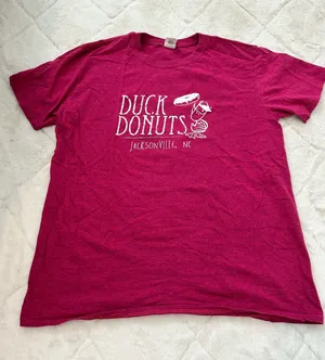 Duck Donuts Tee Pink Size L thumbnail 1