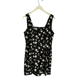 Old Navy Black Moody Floral Mini Dress Sleeveless Tank Sundress‎ size Large NWT thumbnail 2