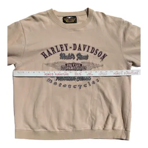 Vintage Harley-Davidson Graphic Sweatshirt Peach American Classic Large Biker thumbnail 6