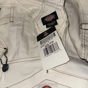 NWT Dickies Womens 5" Twill Bib Dress, Cloud - FVR52 XS thumbnail 7