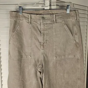 American Eagle Womens Gray Wide Leg‎ Stretch Jeans 16 thumbnail 3
