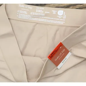 NWT State Of Day Womens Seamless Slip High Cut Boyshorts Light Beige Brown XS thumbnail 5