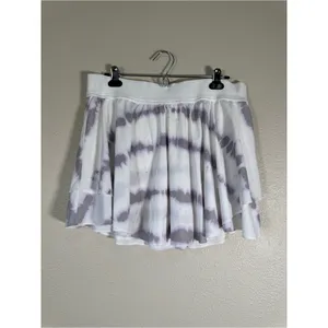 Lululemon White Purple Tie Dye Sporty Mini Skirt Skort Womens 14 Athletic Casual thumbnail 14