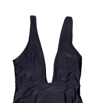 Black Plunge High Cut One Piece Swimsuit thumbnail 2
