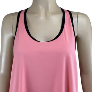 Alo Yoga Womens Racerback Tank Top Size‎ Large Pink & BLack Stretch thumbnail 5