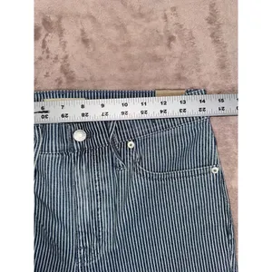 Madewell Womens‎ Skinny Jeans Blue White Mid Rise Striped Size 28 NWT thumbnail 6