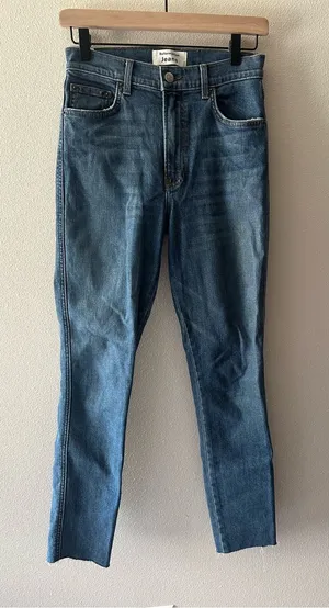 Reformation jeans high and skinny jeans in rhine wash size 26 made in USA thumbnail 1
