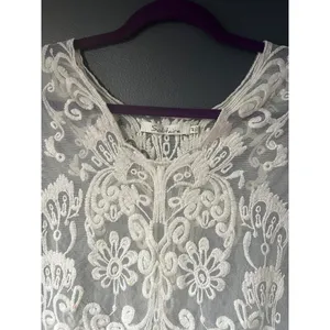 Solitaire Women's Lace Sheer Top Medium thumbnail 6