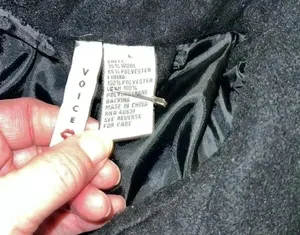 Voice Pea Coat Black Size L thumbnail 3