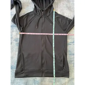 Under Armour Black Tech Terry Full Zip Hoodie Jacket Women's Large thumbnail 7
