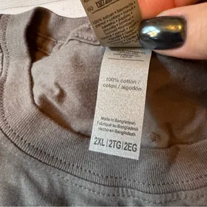 Gildan Super Easy Graphic T-Shirt Gray 2XL Unisex thumbnail 4