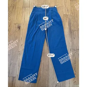 House of Harlow 1960 blue 100% linen trouser pant size 4 thumbnail 4