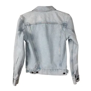 Reformation Jeans Jacket Women XS Blue Tahoe Light Wash Denim Button Front thumbnail 6