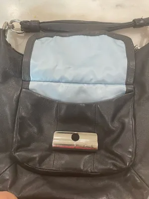 Coach Kristin Black Leather Shoulder Bag Gusseted PocketLatch PurseVintage 16808 thumbnail 6