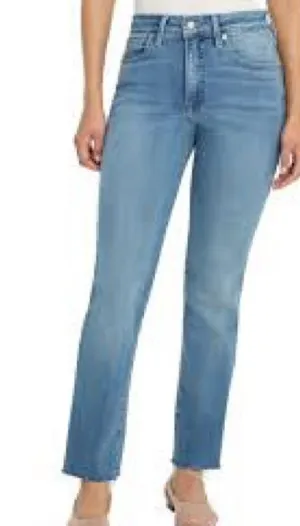 Good American Light Blue High-Rise Straight Leg Jeans 994 thumbnail 1
