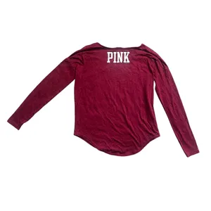 Victoria’s Secret PINK Texas A&M Long Sleeve Burnout Tee XS Aggies thumbnail 2