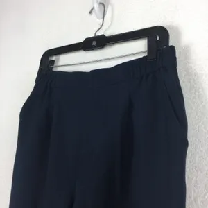 Anthropologie Marin Navy Copley Tapered Pull On Trouser Pants Size Small Preppy thumbnail 9