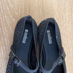 Melissa Harper Jelly Mary Jane Flats Size US6 Dark Grayish Black thumbnail 2