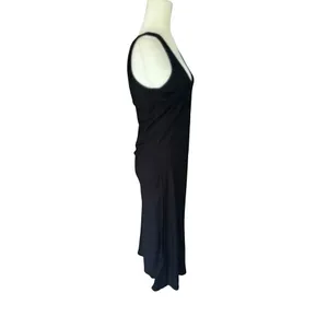Vintage‎ April Cornell Maxi Dress Small Minimalist Black Whimsygoth Witchy Goth thumbnail 5