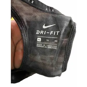 NWT Nike Women's Running Mesh Racer‎ Back Black Gray Tank Top Size XL thumbnail 4