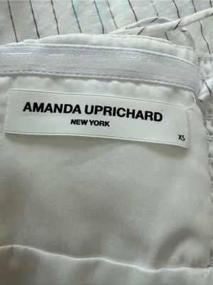 Amanda Uprichard Jojo White Pandora Striped Mini Size XS thumbnail 7