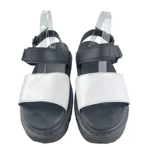 Dr. Martens Voss Hydro Black Leather Ankle Strap Platform Slingback Sandals 10 thumbnail 2