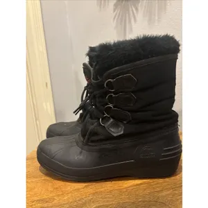 Sorel Women's Kaufman Canada Rubber Nylon Winter Felt Lined Snow Boots‎ Size 10 thumbnail 2