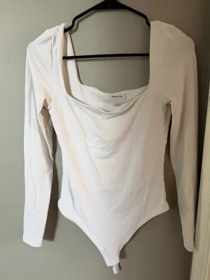 Aritzia Long Sleeve Bodysuit Babaton Square Neck thumbnail 1