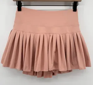 Gold Hinge Pleated Tennis Skirt Skort Peach Women S Pickleball Preppy Sporty thumbnail 1
