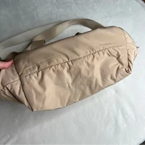 Adidas Puffer Shopper Tote in Beige and Tan thumbnail 6