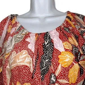 ELIZABETH AND JAMES Marika Garden Dress Multicolor Floral Belted‎ Dress EUC M thumbnail 3