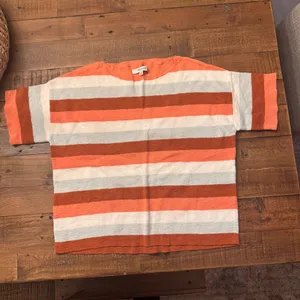 MADEWELL‎ Boxy Sweater Tee in Maggie Stripe thumbnail 3