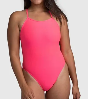 Jolyn Hot Pink Tie Back Jackson One Piece thumbnail 1