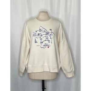 CLEOBELLA Los Angeles California Sweatshirt‎ Pullover Graphic Map Hearts L.A. XL thumbnail 2