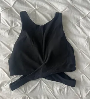 Athleta black workout tank thumbnail 1