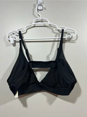 Aerie Black Triangle Bikini Top New XXL thumbnail 3