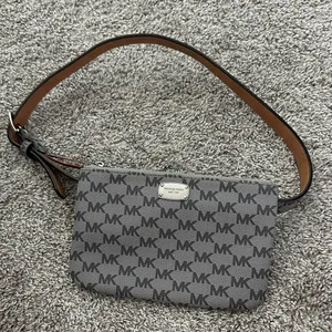 Michael Kors Gray MK Monogram Belt Bag thumbnail 1