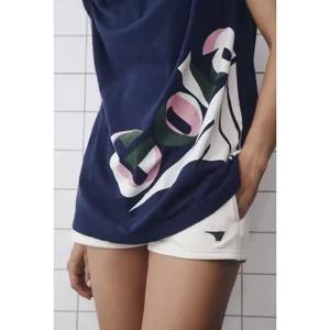 Anthropologie Gola x Anthropologie Navy Oversized Boyfriend Tee Women's Size L‎ thumbnail 3