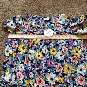 Storia Romantic Floral Tiered Babydoll Mini Dress Cottage Beach Festival Small thumbnail 7
