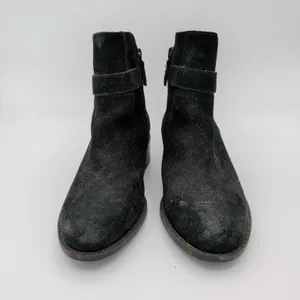 Cole Haan Black Suede Waterproof Ankle Boots G14 D42388‎ Womens 6.5B Lug Sole thumbnail 3