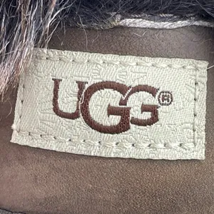 UGG Ellee Kids Brown Faux Fur Leather Buckel Strap Round Toe Ankle Boots Size 5 thumbnail 5
