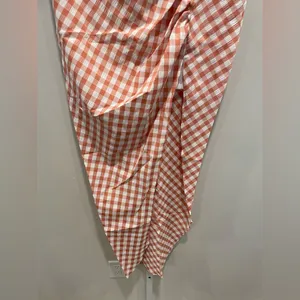 Rumer Bisou Ruched Gingham Maxi Skirt Size‎ S thumbnail 5