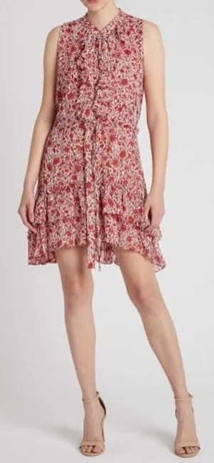 MISA Los Angeles Eba Mini Dress in Red Sz. S thumbnail 1
