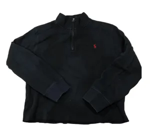 Vintage Ralph Lauren Dark Forest Green 1/4 Zip Sweater 🔥 thumbnail 1